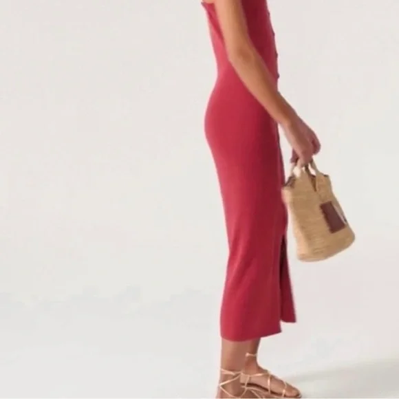 NWT BA&SH chaeri organic cotton dress - Picture 2 of 12